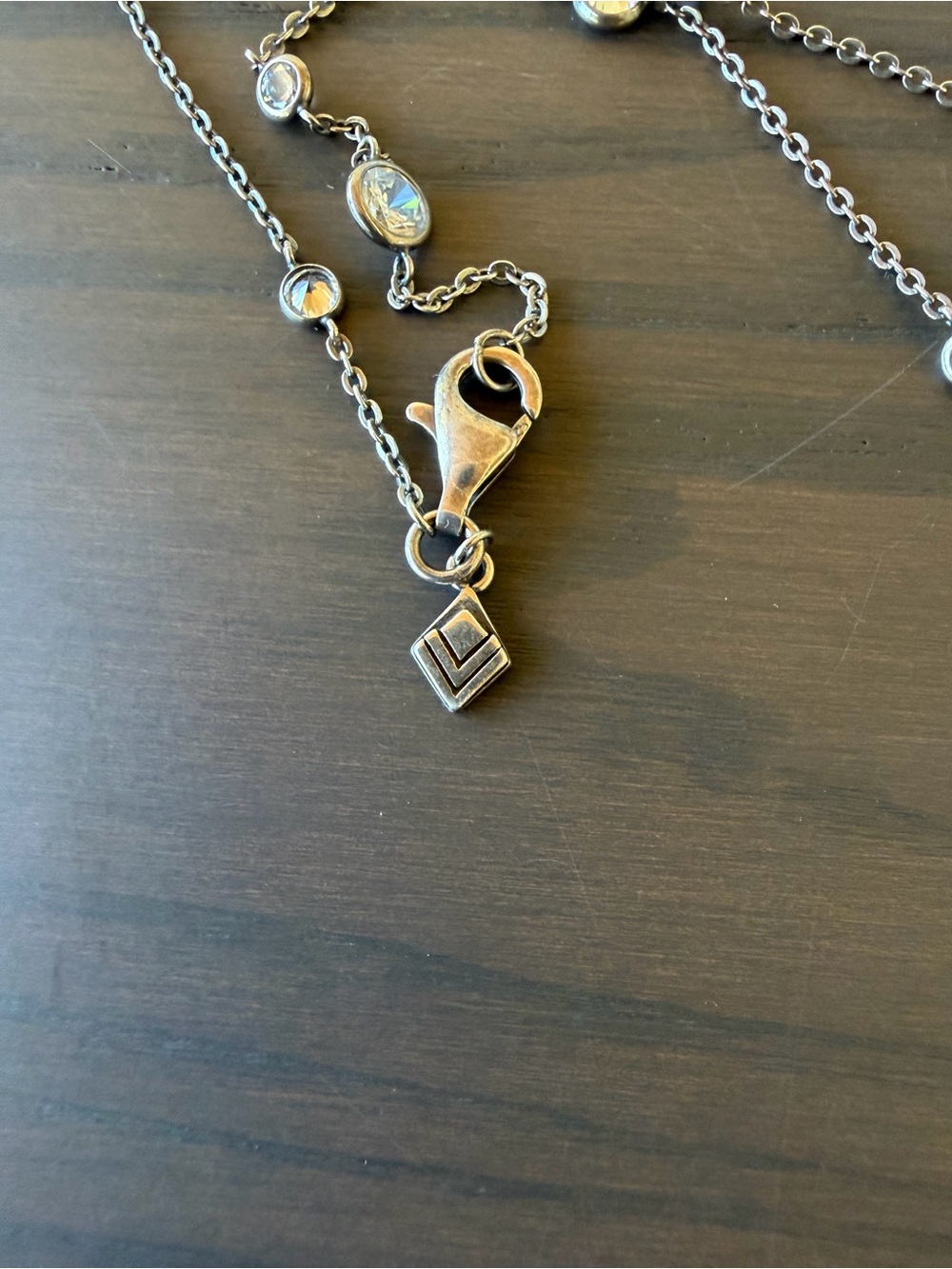 Silpada Sterling Silver Scattered CZ Necklace - Long - Picture 3 of 3